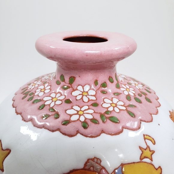 Rare Vintage Ceramicas Ostrorog Little Twin Stars Sphere Vase - Picture 7 of 10